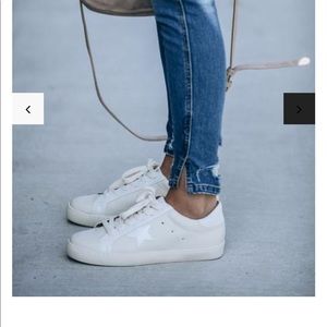 SKY FULL OF STARS FAUX LEATHER SNEAKERS - 8.5